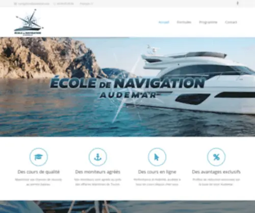 Navigation-Audemar.com(Ecole Navigation Audemar) Screenshot