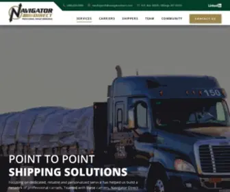 Navigatordirect.com(Certified Transportation Broker Certified Transportation Broker) Screenshot