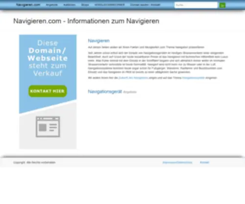 Navigieren.com(Informationen zum Navigieren) Screenshot