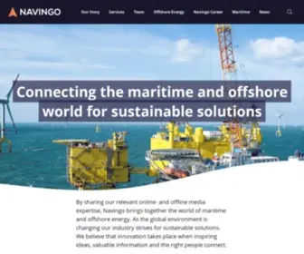 Navingo.net(Connecting the maritime and offshore world for sustainable solutions) Screenshot