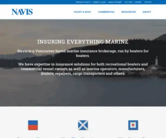 Navismarine.ca(Insuring Everything Marine. Navis) Screenshot