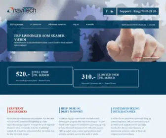 Navitech.dk(Få hjælp til dit ERP system her) Screenshot