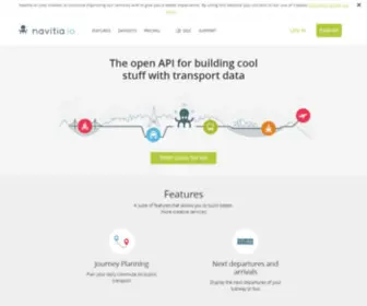 Navitia.com(Page d'accueil) Screenshot