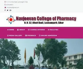 NavJeevancollegepharmacy.com(Navjeevan college of pharmacy) Screenshot