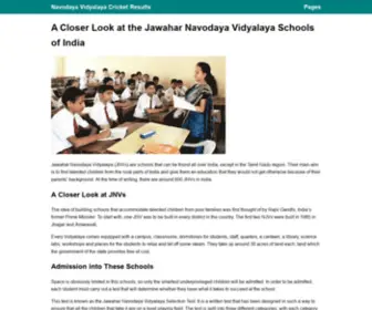 Navodayavidyalayaresult.in(Jawahar Navodaya Vidyalaya) Screenshot