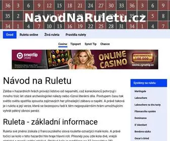 Navodnaruletu.cz(Tipy pro hráče rulety) Screenshot
