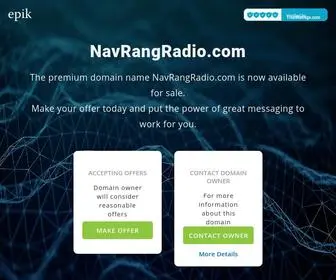 Navrangradio.com(Make an Offer if you want to buy this domain. Your purchase) Screenshot