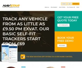 Navstar.co.uk(Online Vehicle Fleet Management and Tracking Devices) Screenshot