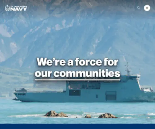 Navy.mil.nz(Royal New Zealand Navy) Screenshot