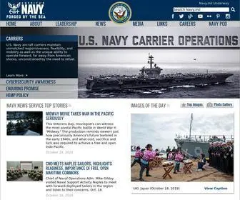 Navy.mil(The Official Website of the United States Navy) Screenshot