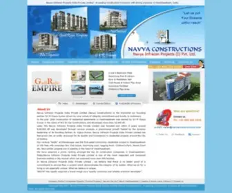 Navyaconstructions.com(Navya Infracon Projects India Private Limited (Navya Constructions)) Screenshot