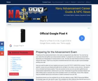 Navyadvancement.com(Navy Advancement Career Guide and NPC News) Screenshot