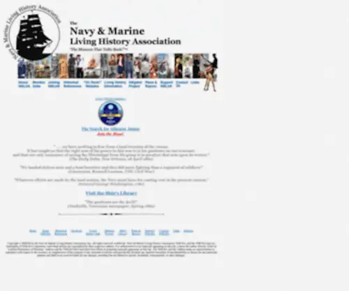 Navyandmarine.org(Navy & Marine Living History Association) Screenshot