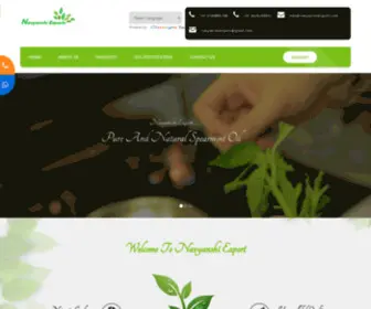 Navyanshiexport.com(Menthol crystal Manufacturer) Screenshot