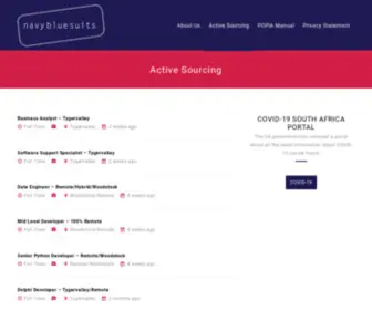 Navybluesuits.co.za(Active Sourcing) Screenshot