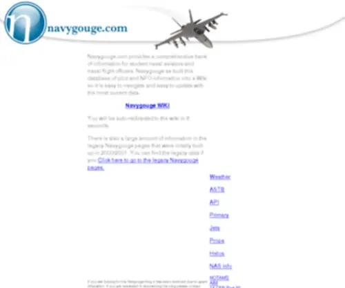 Navygouge.com(Dit domein kan te koop zijn) Screenshot
