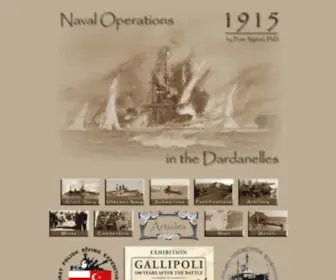 Navyingallipoli.com(Naval Operations in the Dardanelles 1915) Screenshot