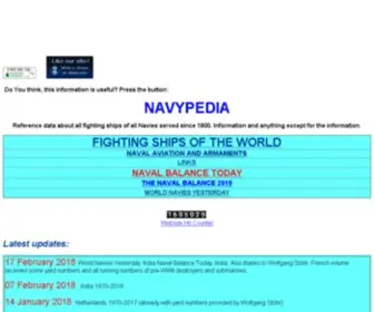 Navypedia.org(Fighting ships of the world) Screenshot