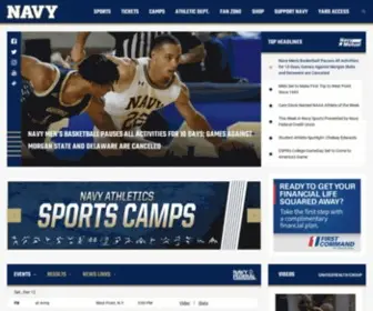 Navysports.com(Naval Academy Athletics) Screenshot