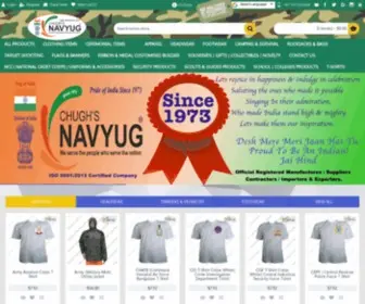 Navyug.com(Since 1973 A Complete Range Of Uniforms & Clothing Accessories) Screenshot