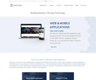 Navyuginfo.com(Custom software development) Screenshot