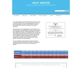 Navywriter.com(Navy Eval) Screenshot