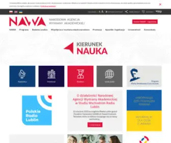 Nawa.gov.pl(Narodowa Agencja Wymiany Akademickiej) Screenshot