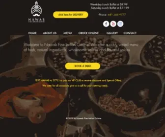 NawABCharleston.com(NAWAB FINE INDIAN CUISINE) Screenshot