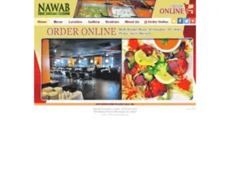 Nawabfineindian.com(Nawab Fine Indian Cuisine) Screenshot