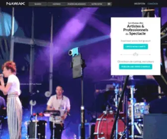 Nawak.com(Le réseau du spectacle) Screenshot