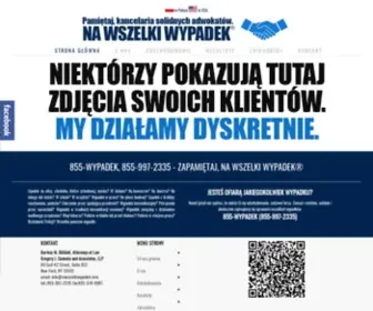 Nawszelkiwypadek.com(Adwokat, Nowy Jork, Wypadki, Odszkodowania) Screenshot