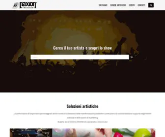 Naxionspettacoli.it(Agenzia Spettacoli Naxion Management) Screenshot