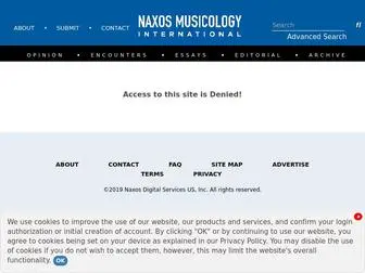 Naxosmusicology.com(Naxosmusicology) Screenshot