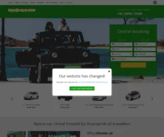Naxosrentcar.com(Naxos Car Rental) Screenshot