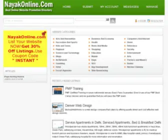 Nayakonline.com(Web Directory) Screenshot