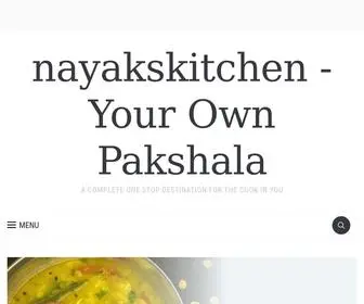 Nayakskitchen.com(Your Own Pakshala) Screenshot