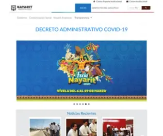 Nayarit.gob.mx(Gobierno del Estado de Nayarit) Screenshot