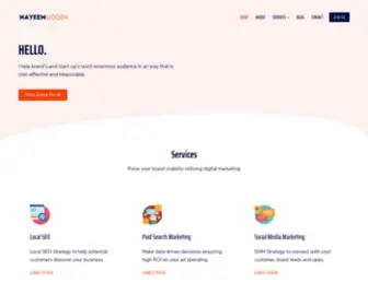 Nayeemuddin.com(Start an Online Business) Screenshot