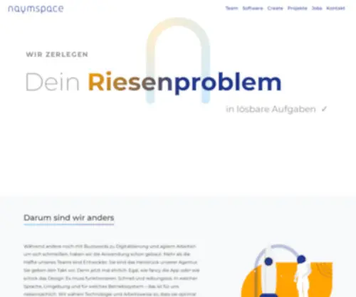 Naymspace.de(Individuelle Softwareentwicklung) Screenshot