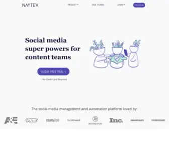 Naytev.com(Social Media Management) Screenshot