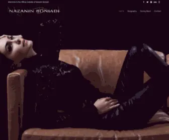 Nazaninboniadi.com(The Official Website of Nazanin Boniadi) Screenshot