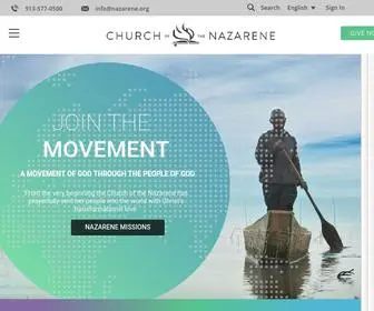 Nazarene.org(Church of the Nazarene) Screenshot
