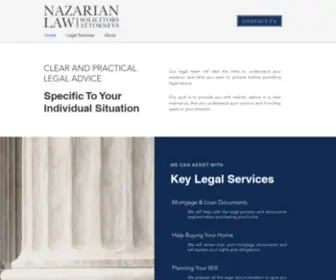 Nazarianlaw.com.au(Legal Services provider in Sydney) Screenshot