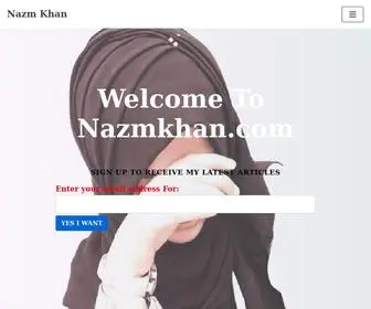 Nazmkhan.com(In this blog) Screenshot