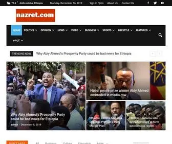 Nazret.com(Ethiopian news) Screenshot