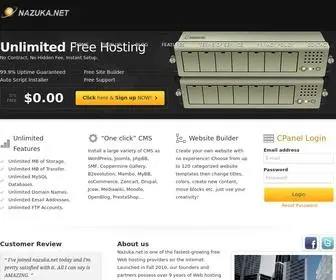 Nazuka.net(Unlimited Free Cpanel Hosting) Screenshot
