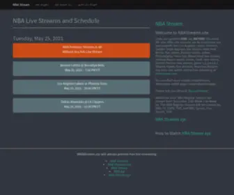 Nba-Stream.site(Official NBA Streams xyz) Screenshot