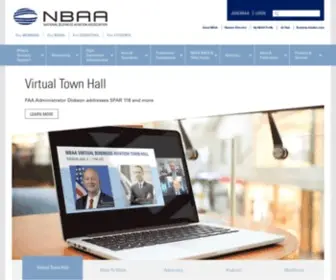 Nbaa.com(National Business Aviation Association) Screenshot