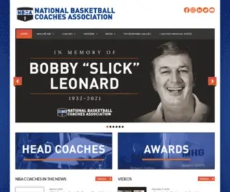 Nbacoaches.com(NBA Coaches Association) Screenshot