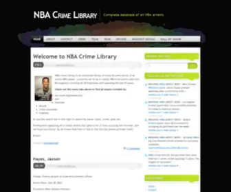 Nbacrimelibrary.com(NBA Crime Library) Screenshot